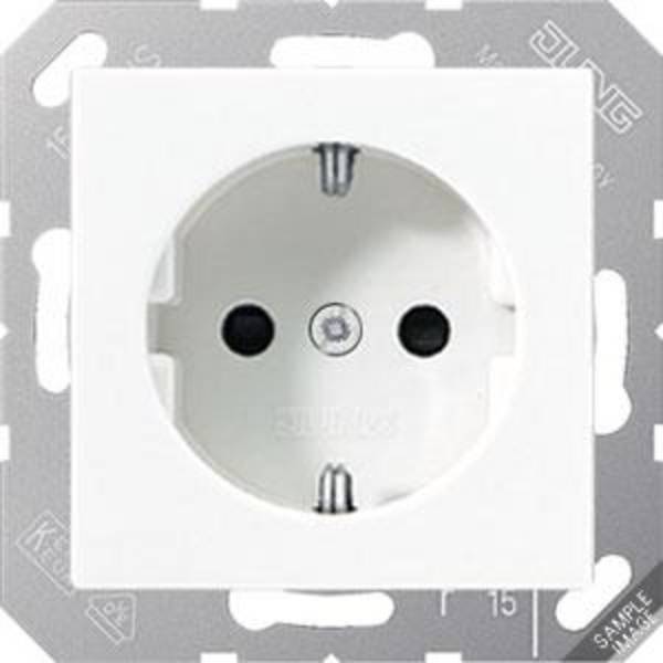 Jung SCHUKO-Steckdose 16A 250V 50x50mm Klappdeckel CD 5120 BF LG