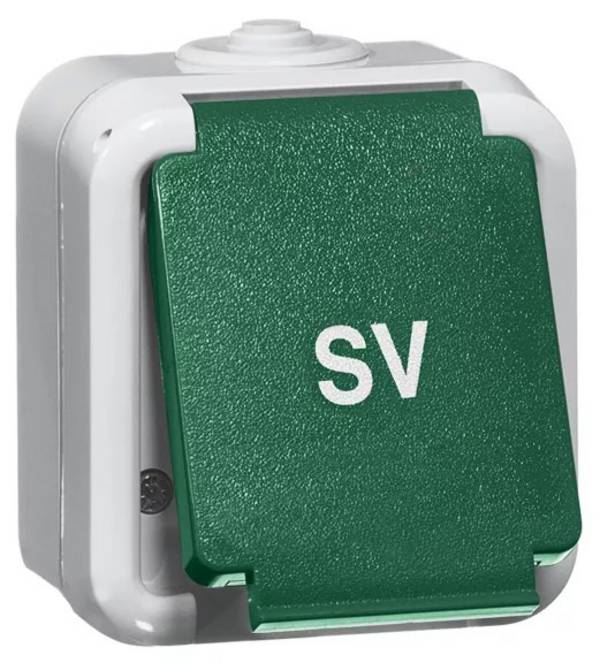 Peha SCHUKO-Steckdose 1-fach gr 16A 250V 2-pol.SV D 6620 WAB GRÜN SV