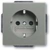 Busch-Jaeger SCHUKO Steckdosen-Einsatz graumetallic 20 EUCRB-803