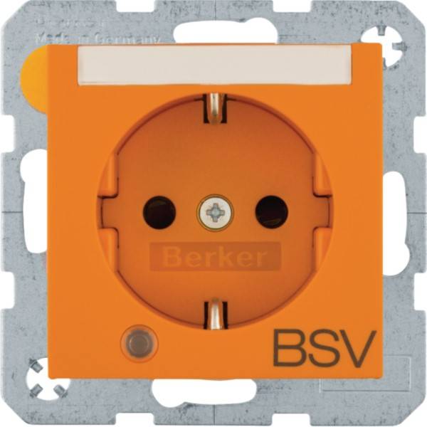 Berker Steckdose Schuko Aufdr.BSV,S.1matt or 41101924-0