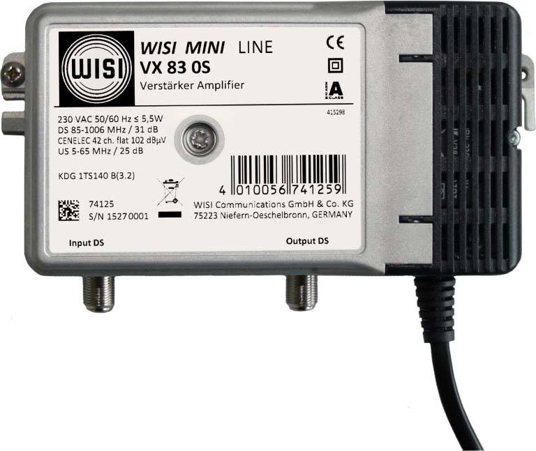 Wisi Hausanschlussverstärker VX 83 0S-0
