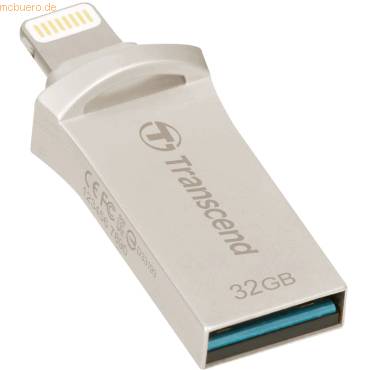 Transcend 32GB JetDrive Go 500 OTG Lightning + USB 3.1, Silber-0