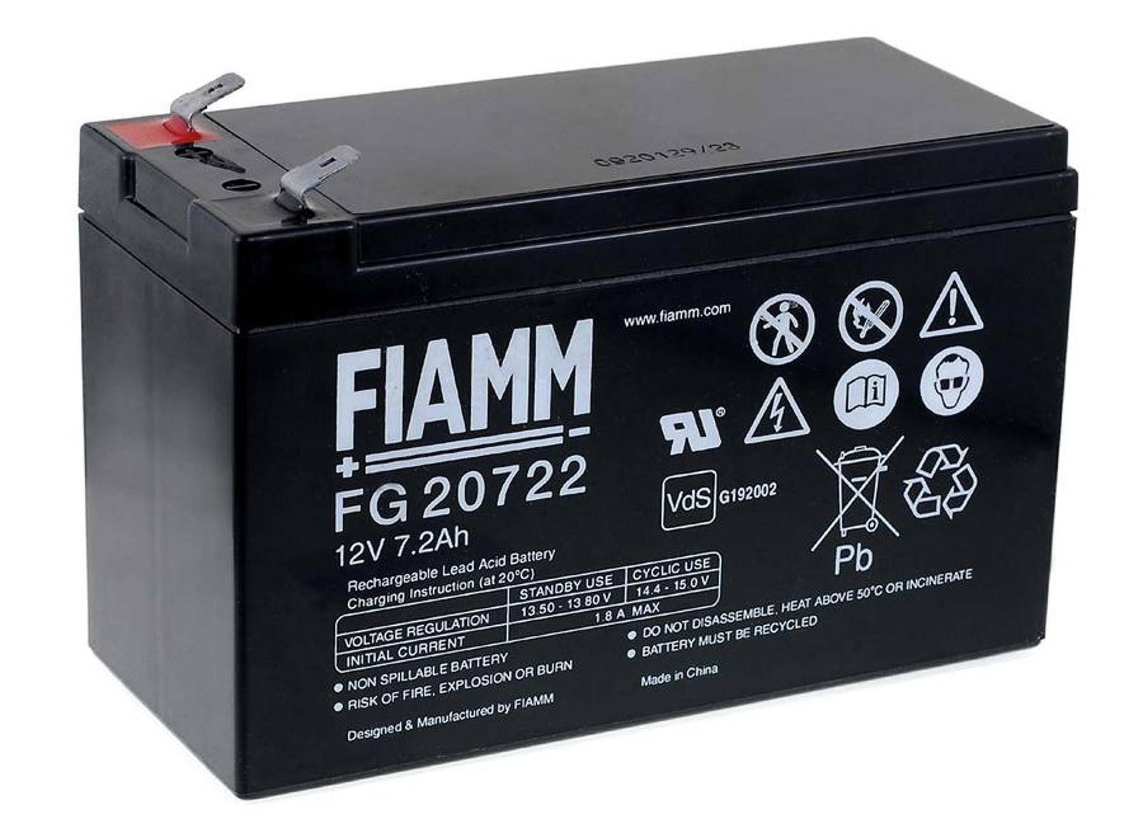 FIAMM Bleiakku FG20722 Vds, 12V, Lead-Acid-0