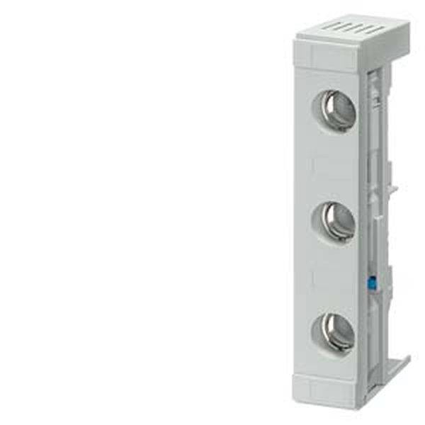 NEOZED, Sicherungssockel, D02, 3-polig, 63 A, Un AC: 400 V, Un DC: 250 V, für Sammelschienensystem 8US 60mm mit-0