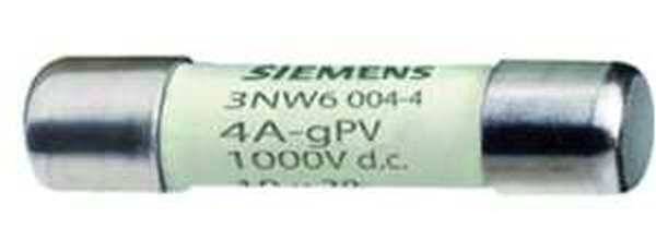 SENTRON, Zylindersicherungseinsatz, 10x38 mm, 12 A, gPV, Un DC: 1000 V