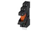 Steckrelais Komplettgerät, 1 Wechsler, AC 115 V, LED-Modul rot, Sockel mit logischer Trennung, Schraubanschluss, 3,5 mm