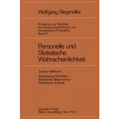 Personelle und Statistische Wahrscheinlichkeit | Springer Berlin | Wolfgang Stegmüller