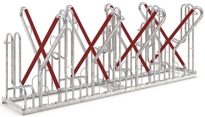 wsm® Standparker 4500 XBF mit Anlehnbügel, feuerverzinkt, 2-seitig-0