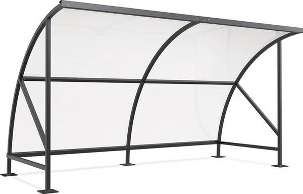 wsm® Überdachung SWING im Rundbogen-Design, Breite 4.080 mm
