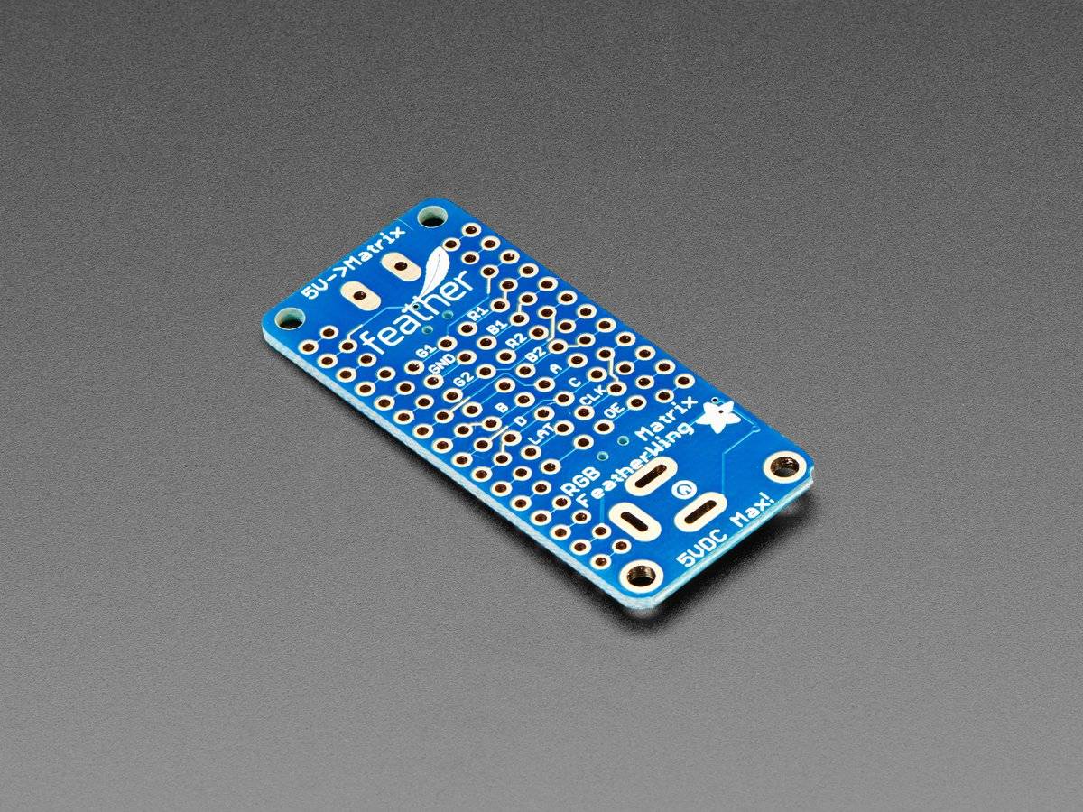 Adafruit RGB Matrix Featherwing Kit for RP2040, M0 and M4 Feathers-3