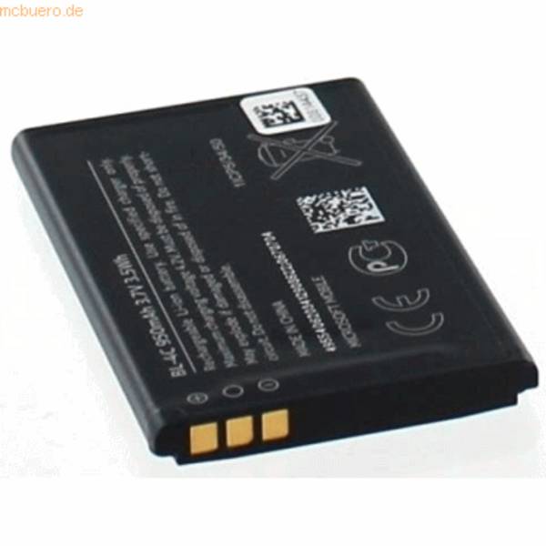 Akku für Nokia 108 DS Li-Ion 3,7 Volt 860 mAh schwarz