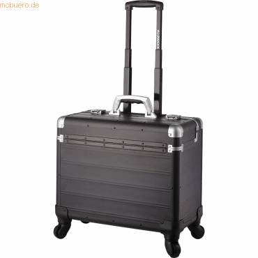 Pilotenkoffer Pandora 470x360x250mm Aluminium schwarz