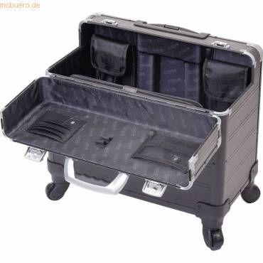 Pilotenkoffer Pandora 470x360x250mm Aluminium schwarz-1