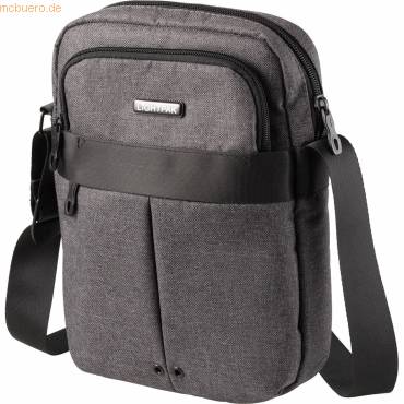Umhängetasche Epsilon 210x290x50mm Polyester grau
