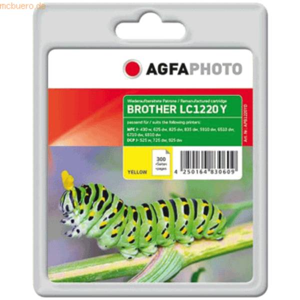 Agfa Photo LC1220Y Agfa Photo APB1220YD Gelb Tintenpatrone Druckerpatrone