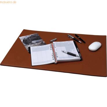 Schreibunterlage Leder 65x45cm cognac-0