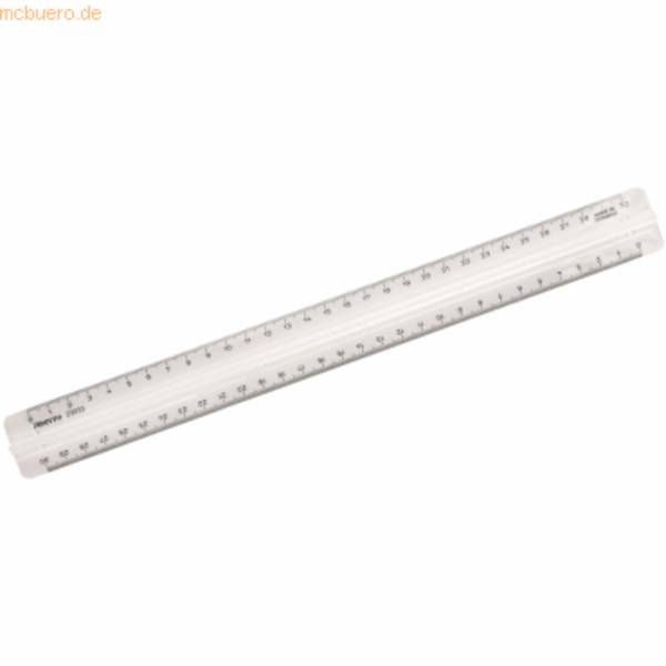 Lineal GeoCollege mit Griff 30 cm transparent