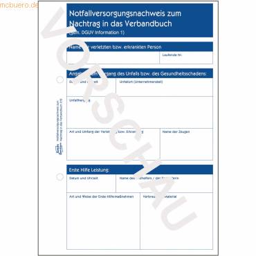 Avery Zweckform Meldeblock Erste Hilfe 312 A5 50 Blatt-1