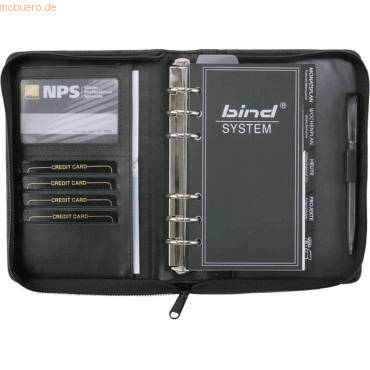 Systemplaner Manager A6 Nappaleder ohne Kalendarium schwarz-0