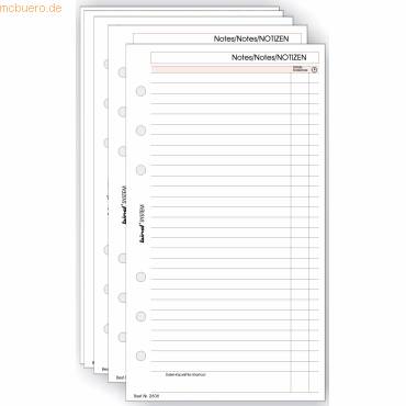bind Ersatzeinlagen Notizblätter Manager, A6, liniert-0
