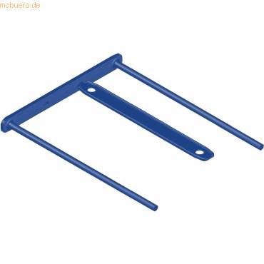 Archivclip BBD- Clip kunststoffbeschichtetes Metall blau VE=100 Stück-0
