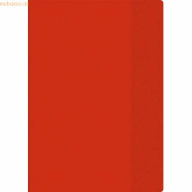 Heftumschlag A5 PP-Folie rot