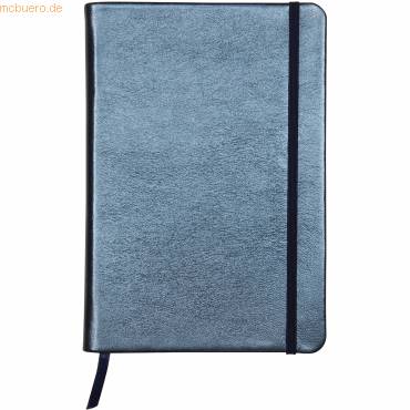 Notizbuch fest A5 72 Blatt liniert indigo-0