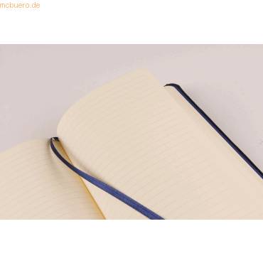 Notizbuch fest A5 72 Blatt liniert indigo-1