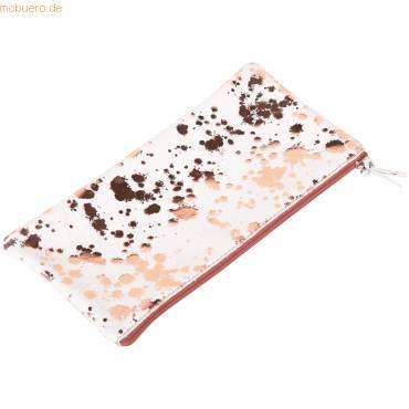 Schlampermäppchen Cosmicuir Leder flach 22x11cm copper-0