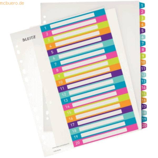 Plastikregister WOW Zahlen