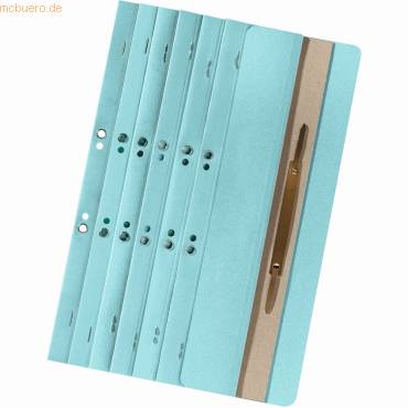 Ösenschmalhefter Manila-RC-Karton 250 g/qm A4 65x305mm hellblau-0