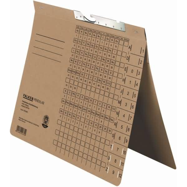 Falken Pendelhefter 15033600 A4 kaufm. Heftung RC Karton braun-1