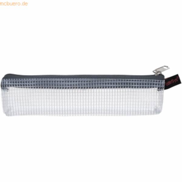 Reißverschlusstasche 170x40mm PVC grau