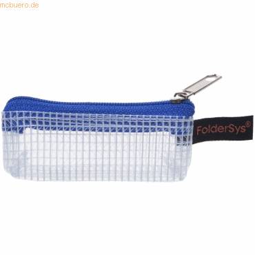 Reißverschlusstasche 80x30mm PVC blau-0