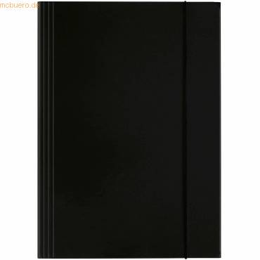 Sammelmappe Longlife A4 Karton glanzkaschiert 700 g/qm schwarz-0