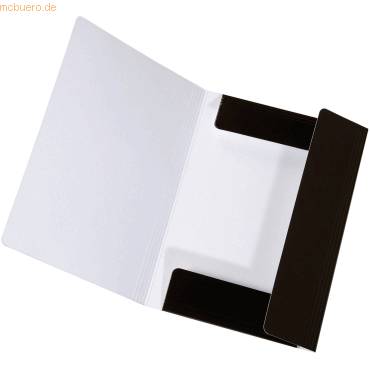 Sammelmappe Longlife A4 Karton glanzkaschiert 700 g/qm schwarz-1