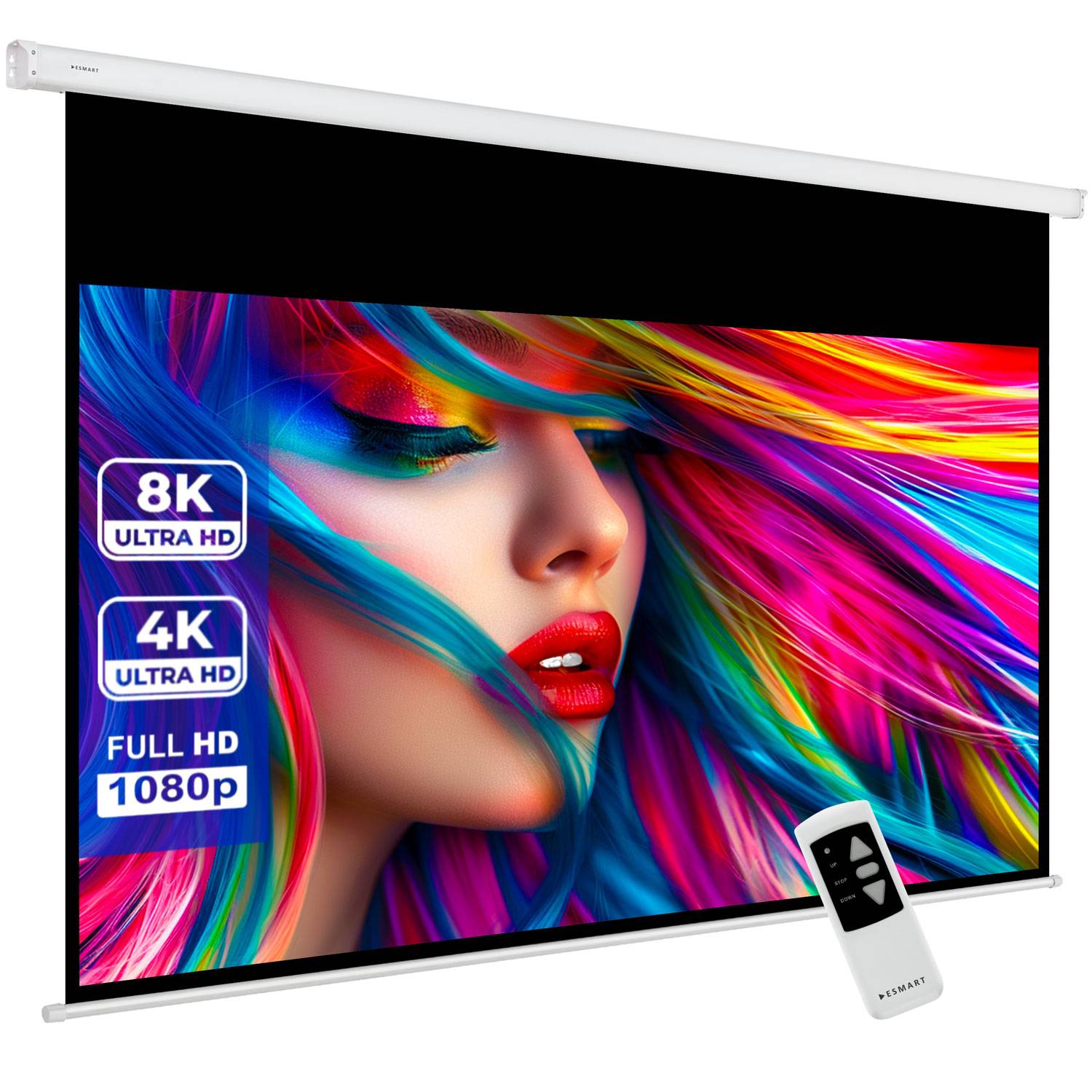 ESMART Professional MIMOTO Tageslicht-Motor Leinwand GRAU 295 x 165 cm (133") 16:9-0