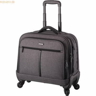 Business Laptop Trolley Phoenix 445x375x210mm Polyester grau-0