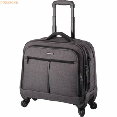 Business Laptop Trolley Phoenix 445x375x210mm Polyester grau-0