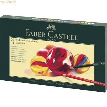 Künstlerfarbstift Polychromos Geschenketui Mixed Media VE=20 + 4 Stück-0
