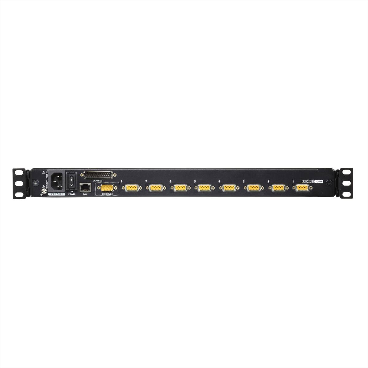 ATEN CL5708iN LCD KVM Switch Over IP, USB-PS/2,VGA , 8-Ports, DE-Layout-1