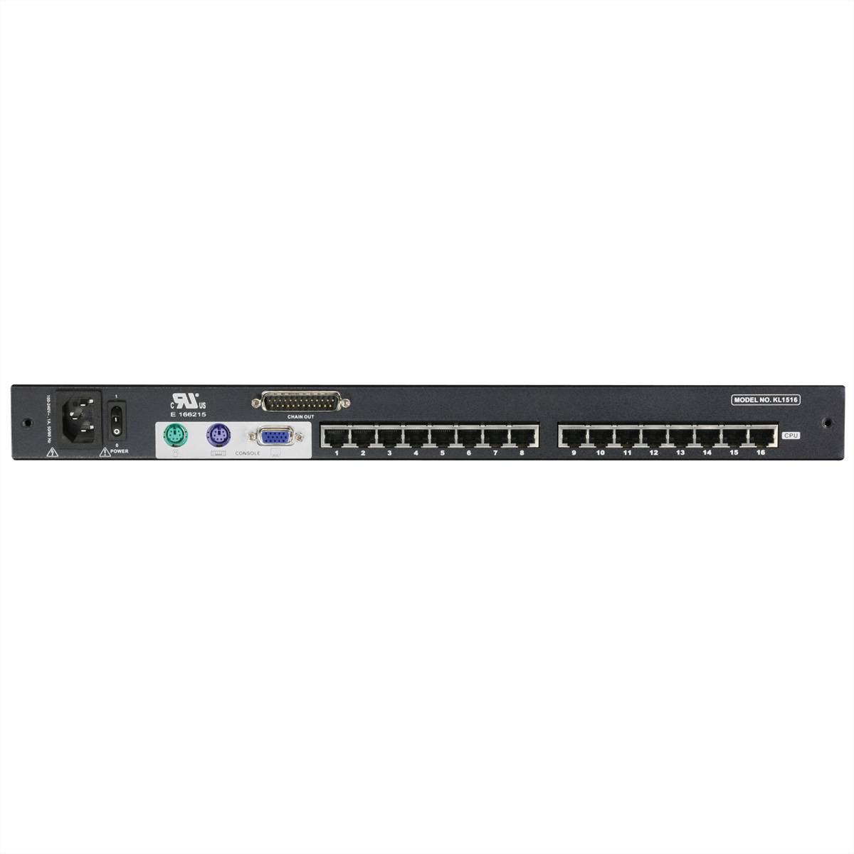ATEN KL1508AM KVM-Switch, 43cm TFT, VGA, PS/2-USB über Kat 5, 8 Port, D, DE-Layout-2