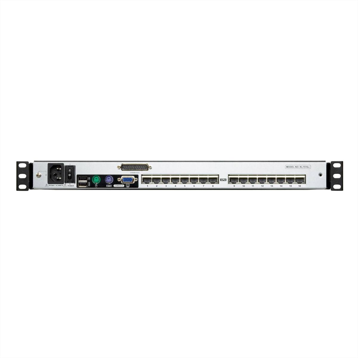 ATEN KL1508AM KVM-Switch, 43cm TFT, VGA, PS/2-USB über Kat 5, 8 Port, D, DE-Layout-3