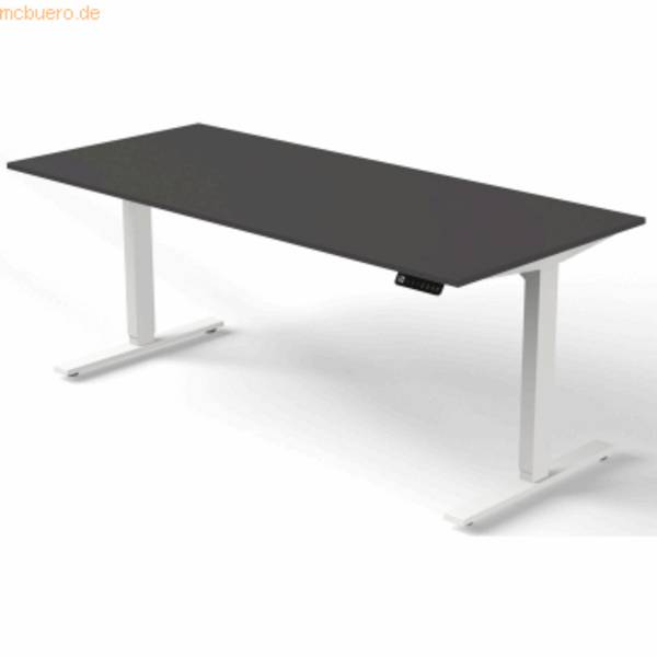 Sitz-/Stehtisch Move 3 elektr. höhenverstellbar BxT 180x80cm anthrazit