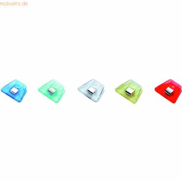Briefklemmer Multi Clip Signal 2 70x50mm VE=1 Stück Kristallfarben sortiert