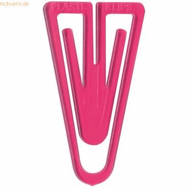 Büroklammern Super Plastiklips 110mm VE=1 Stück pastellpink-0
