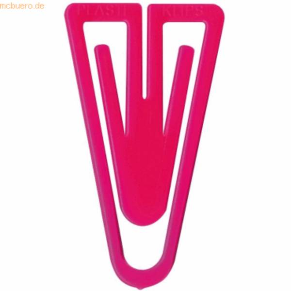 Büroklammern Super Plastiklips 110mm VE=1 Stück pink