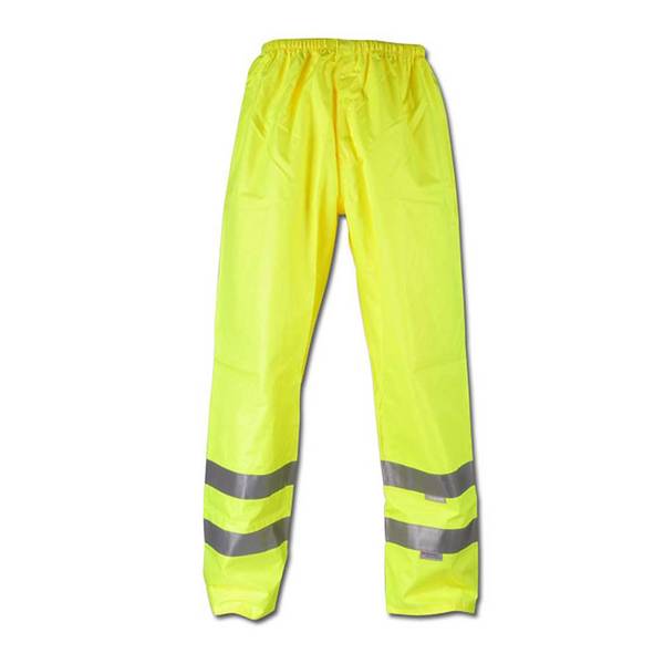 Warn Regenhose - Gr. XXL - gelb - EN471,343 - 100 % PES - Hightech-Reflexstreifen - lange Lebensdauer - "Warnwetterschutz"
