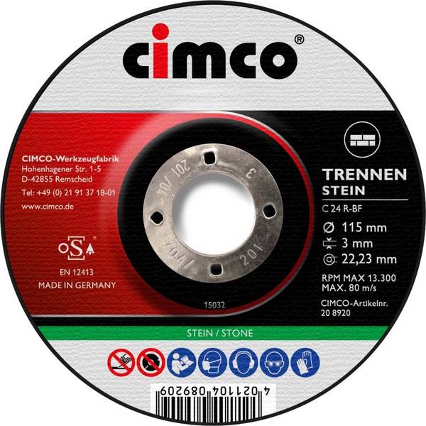 Cimco Werkzeuge Korund-Trennscheibe 208924
