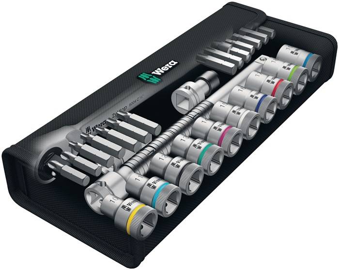 Steckschlüsselsatz Zyklop Metal 28-tlg.1/2 Zoll SW 10-19mm Z.76 6KT WERA-2